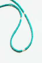 Turquoise and Pearl Beaded Necklace - Willow & Luna