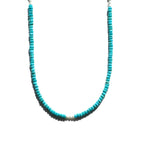 Turquoise and Pearl Beaded Necklace - Willow & Luna