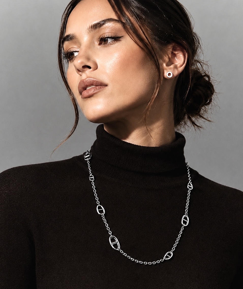C008W B.Tiff Garlande Lariat Chain Necklace