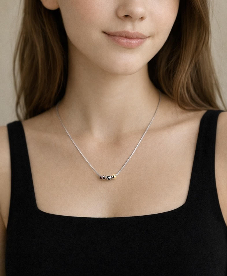 PT302W B.Tiff Triolette Pendant Necklace