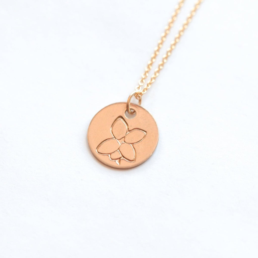 Violet Birth Flower Necklace for February - Willow & Luna
