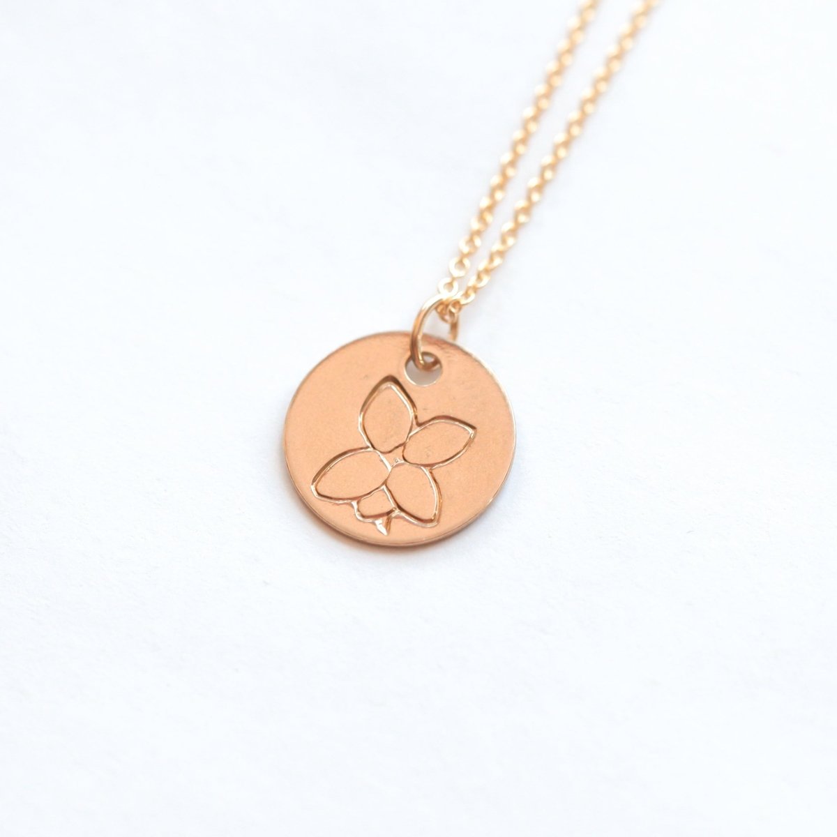 Violet Birth Flower Necklace for February - Willow & Luna