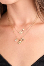 Virgo Zodiac Charm Cluster Necklace - Willow & Luna