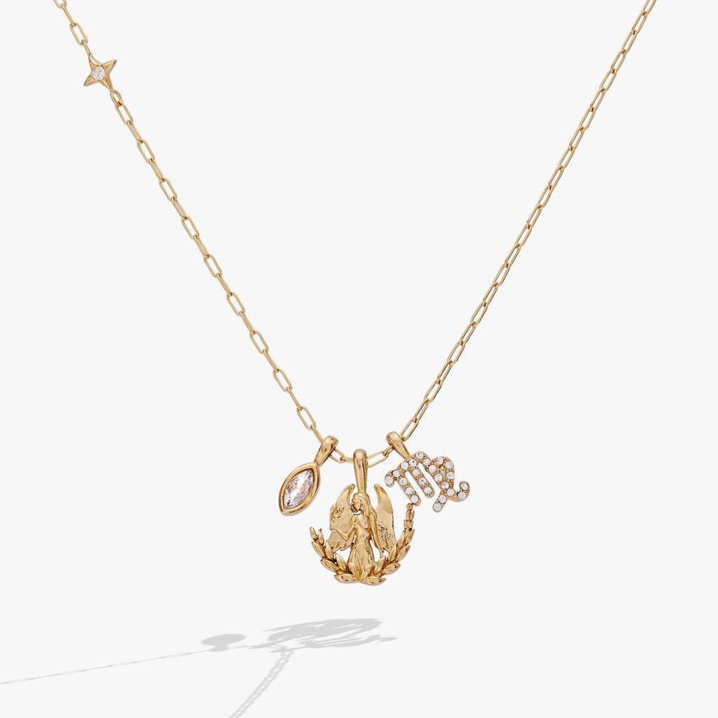Virgo Zodiac Charm Cluster Necklace - Willow & Luna