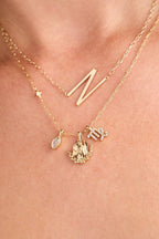 Virgo Zodiac Charm Cluster Necklace - Willow & Luna