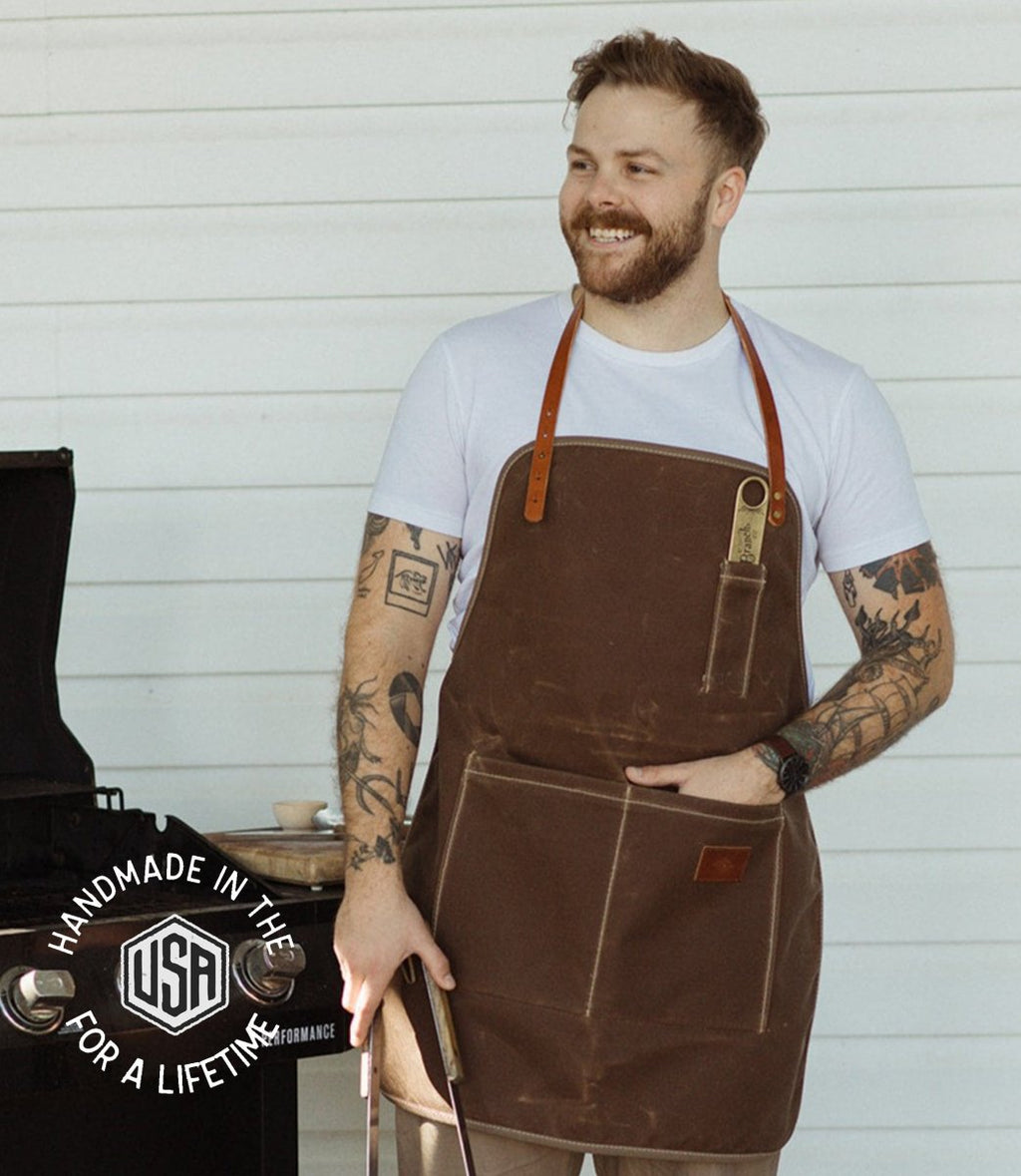 Waxed Canvas Apron - USA Made - Willow & Luna