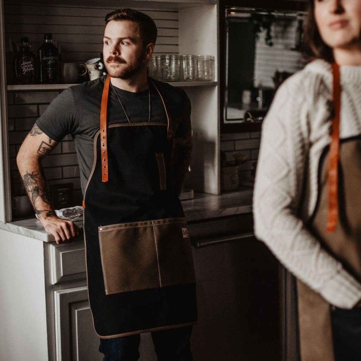 Waxed Canvas Apron - USA Made - Willow & Luna