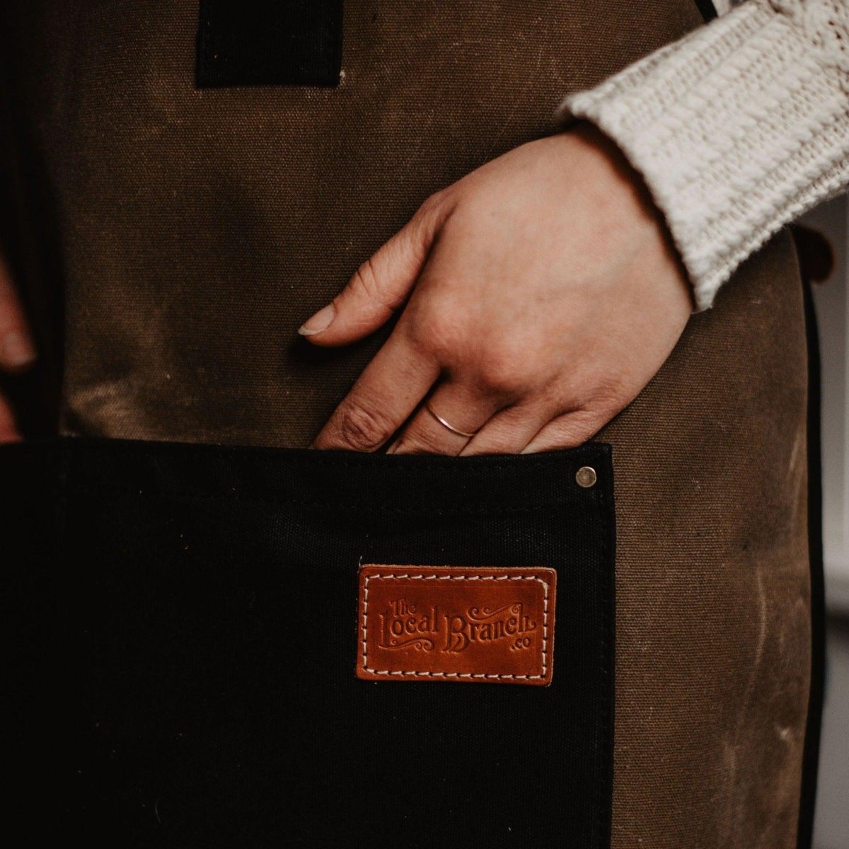 Waxed Canvas Apron - USA Made - Willow & Luna