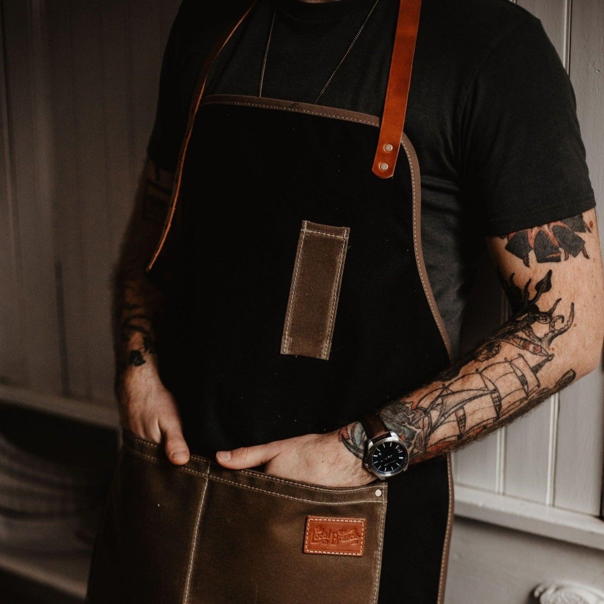 Waxed Canvas Apron - USA Made - Willow & Luna