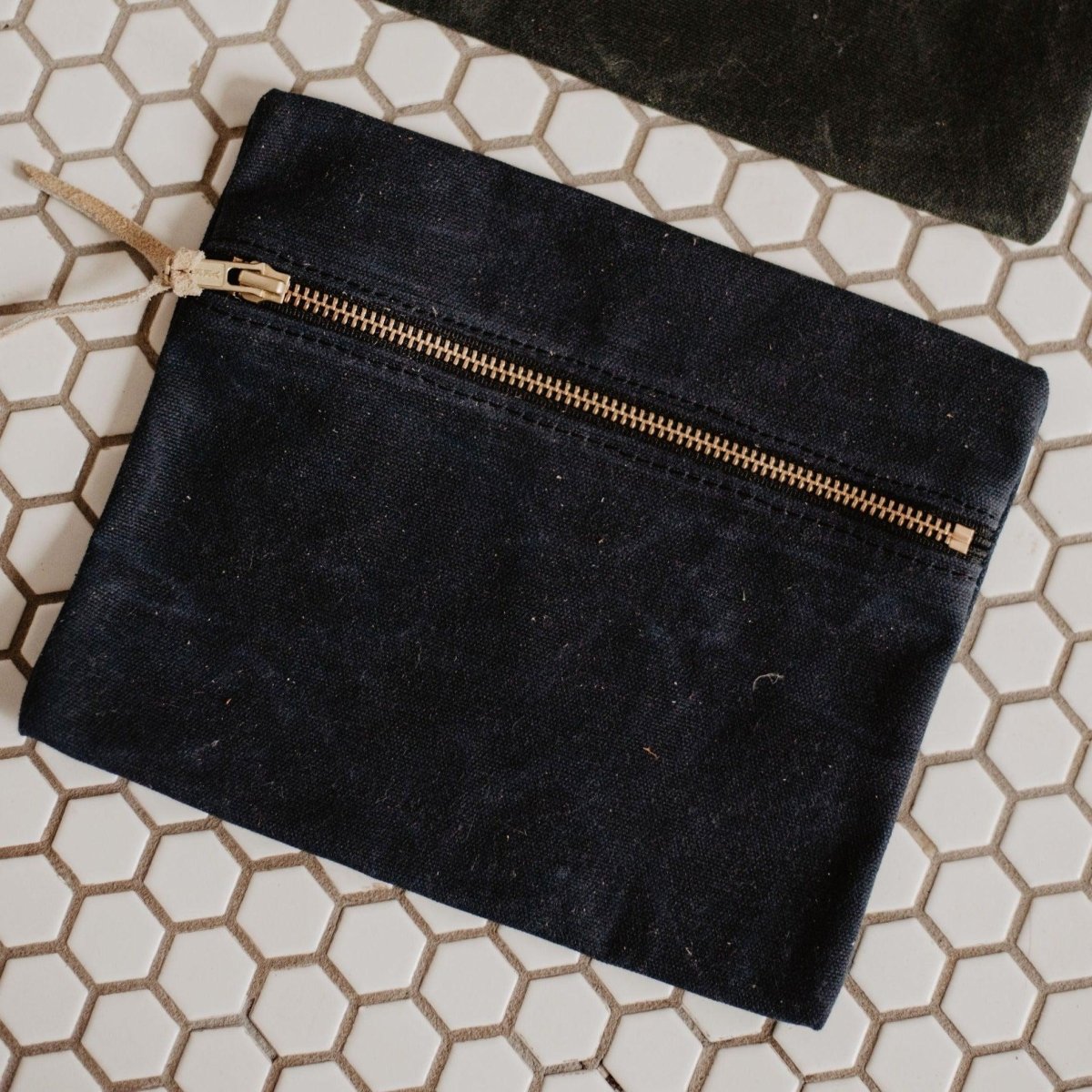 Waxed Canvas Utility Pouch - USA Made - Willow & Luna
