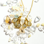 White Rose Cut Diamond Necklace - Willow & Luna