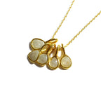 White Rose Cut Diamond Necklace - Willow & Luna