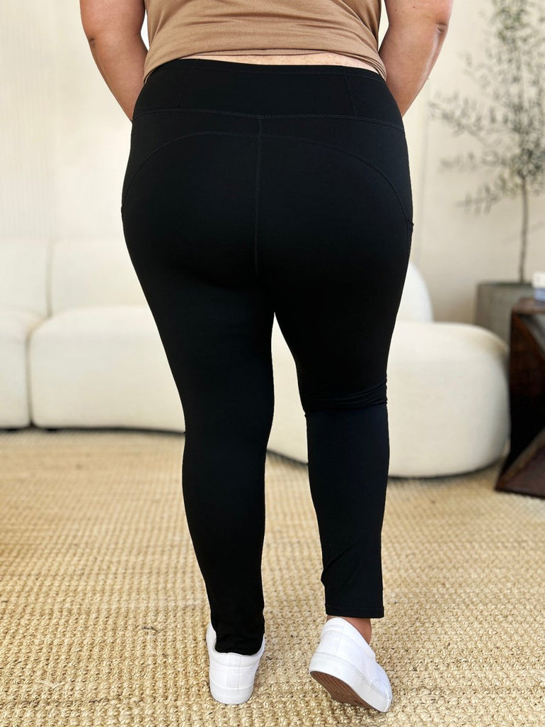 Wide Waistband Sports Leggings - Willow & Luna