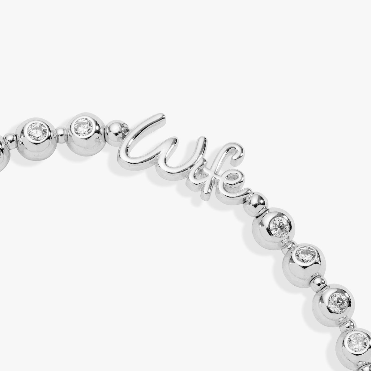 Wife Elongated Crystal Stretch Bracelet - Willow & Luna