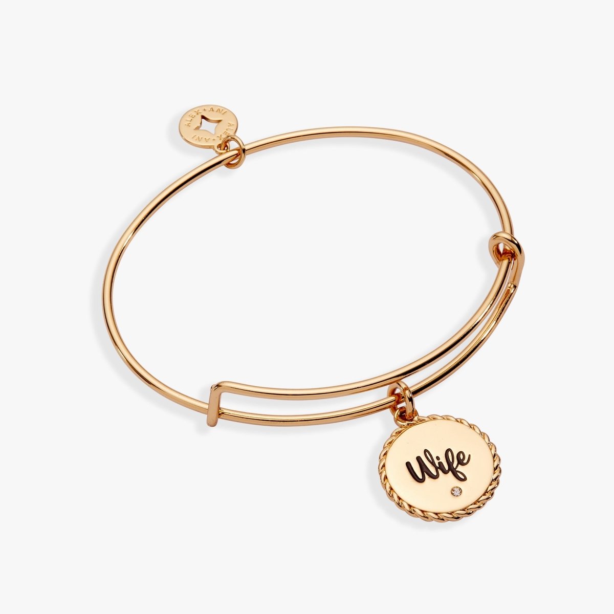 Wife 'True Love Stories Never Have Endings' Charm Bangle - Willow & Luna