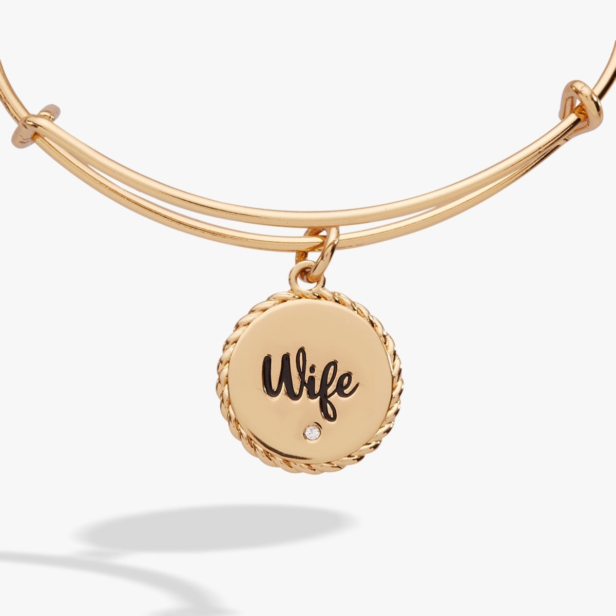Wife 'True Love Stories Never Have Endings' Charm Bangle - Willow & Luna