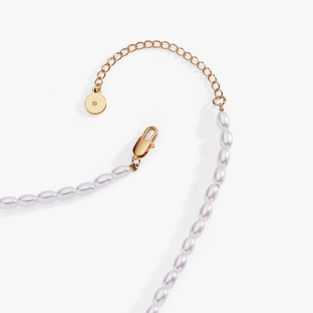 'Wifey' Bubble And Beaded Pearl Necklace - Willow & Luna