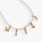 'Wifey' Bubble And Beaded Pearl Necklace - Willow & Luna
