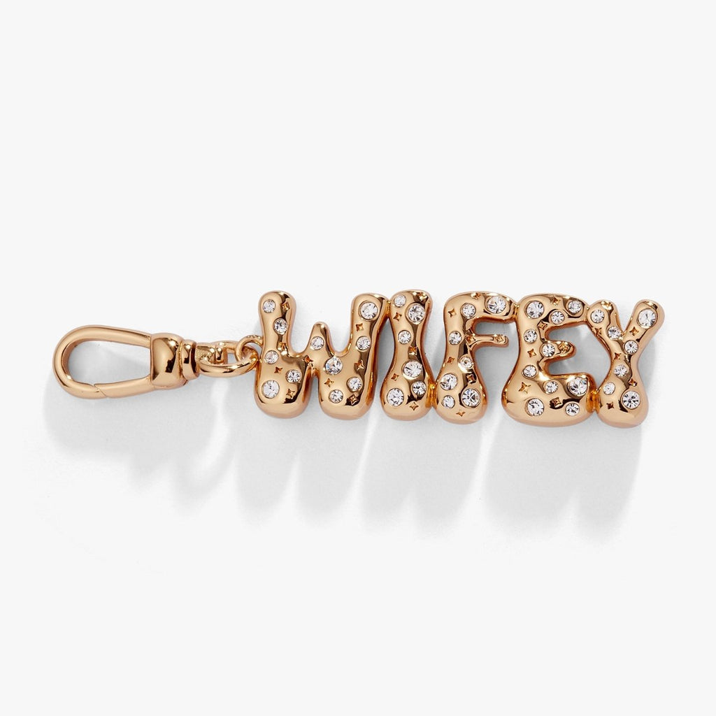 'Wifey' Bubble Crystal Clip Charm - Willow & Luna
