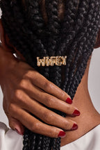 'Wifey' Bubble Hair Barrette - Willow & Luna