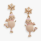 Winter Wonderland Snowman Drop Earrings - Willow & Luna