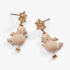 Winter Wonderland Snowman Drop Earrings - Willow & Luna