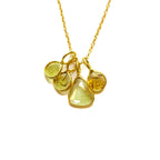 Yellow Diamond Slice Necklace - Willow & Luna