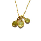 Yellow Rose Cut Diamond Necklace | 14k Gold Filled Chain | Vermeil Setting - Willow & Luna
