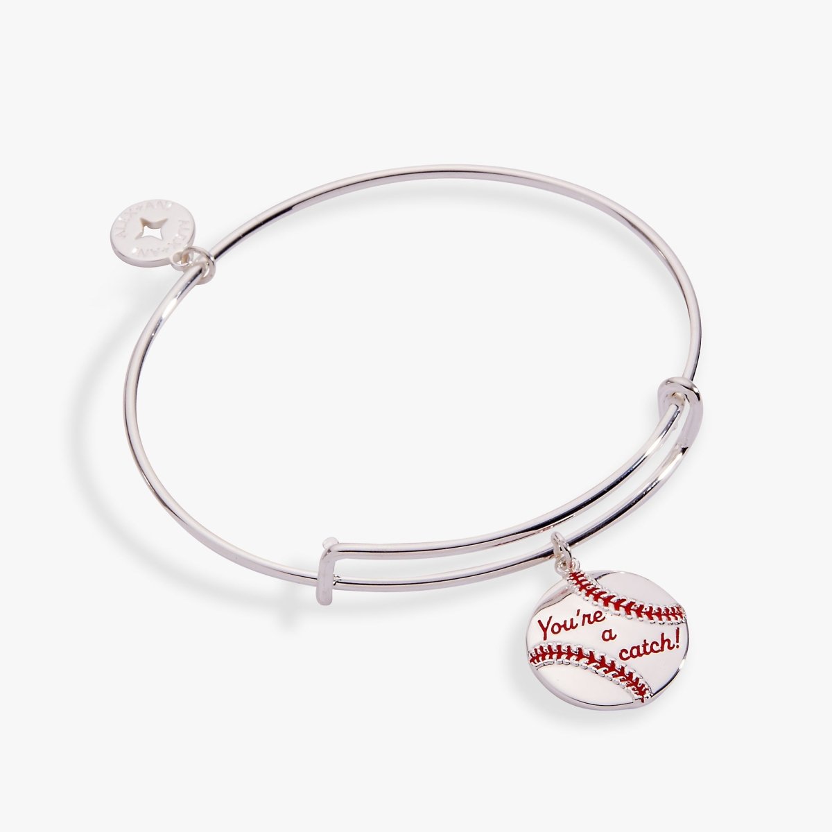 "You're A Catch" Baseball Charm Bangle - Willow & Luna