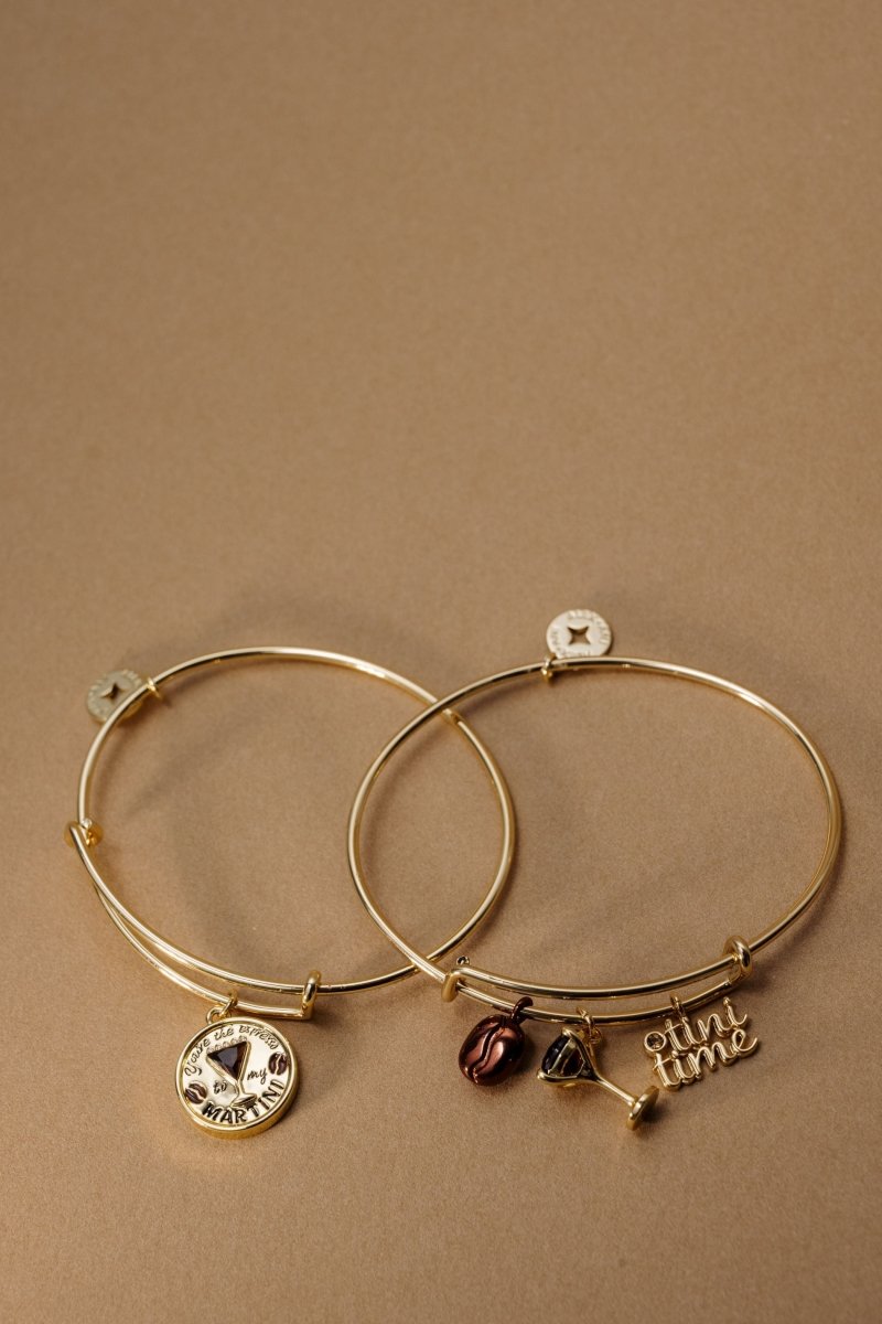 ‘You’re The Espresso To My Martini’ Charm Bangle - Willow & Luna