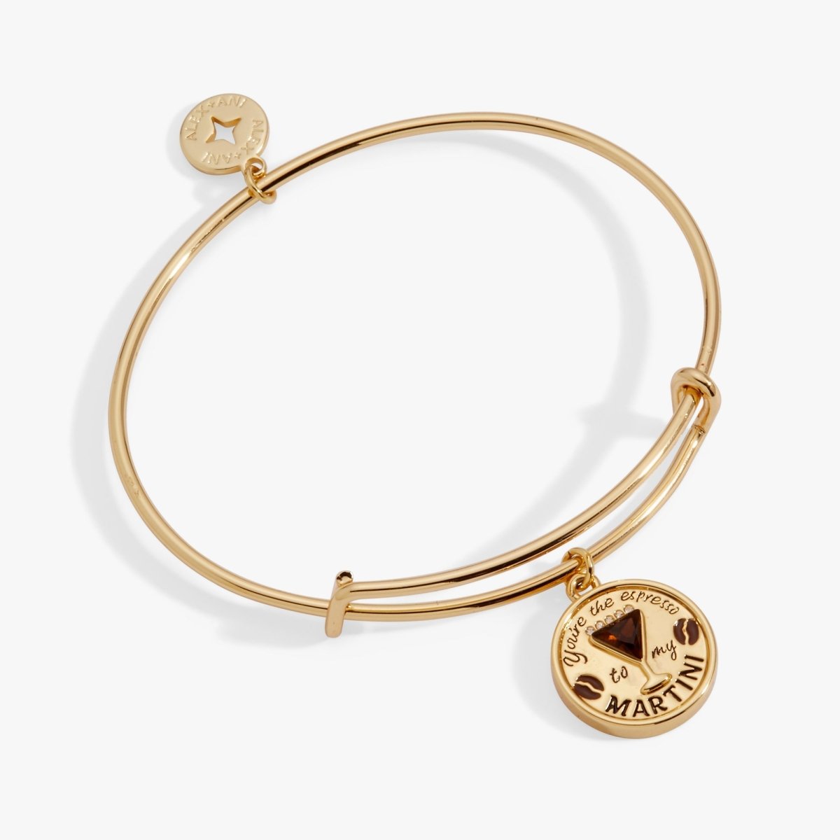 ‘You’re The Espresso To My Martini’ Charm Bangle - Willow & Luna