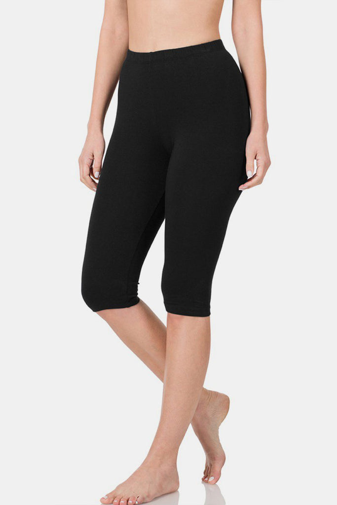 Zenana Full Size High Waist Capris - Willow & Luna