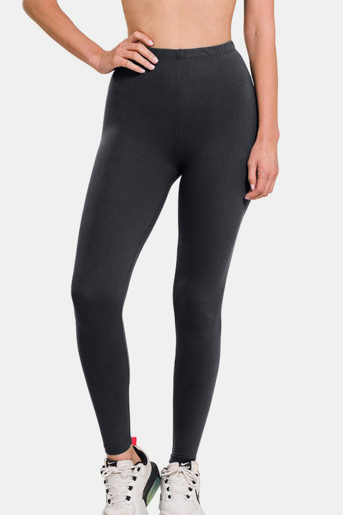 Zenana Premium Microfiber High Waist Leggings - Willow & Luna