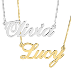Classic Custom Name Necklace - Willow & Luna