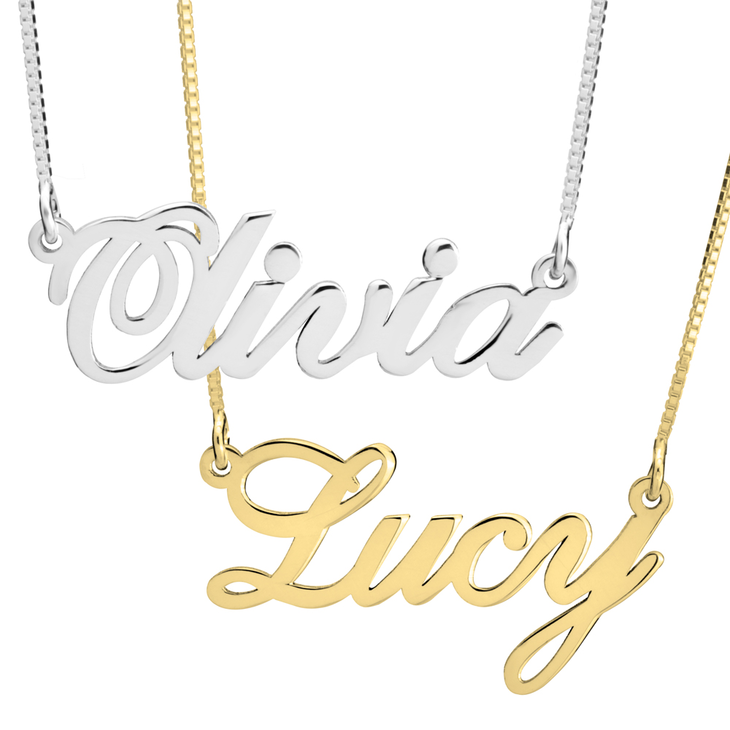 Classic Custom Name Necklace - Willow & Luna