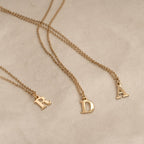 Capital Initial Letter Pendant Necklace - Willow & Luna