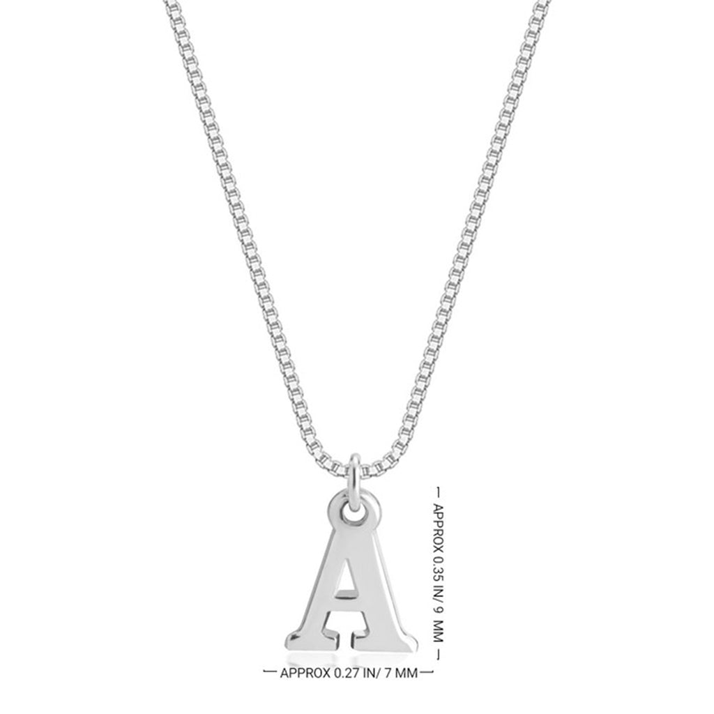 Capital Initial Letter Pendant Necklace - Willow & Luna
