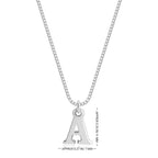 Capital Initial Letter Pendant Necklace - Willow & Luna