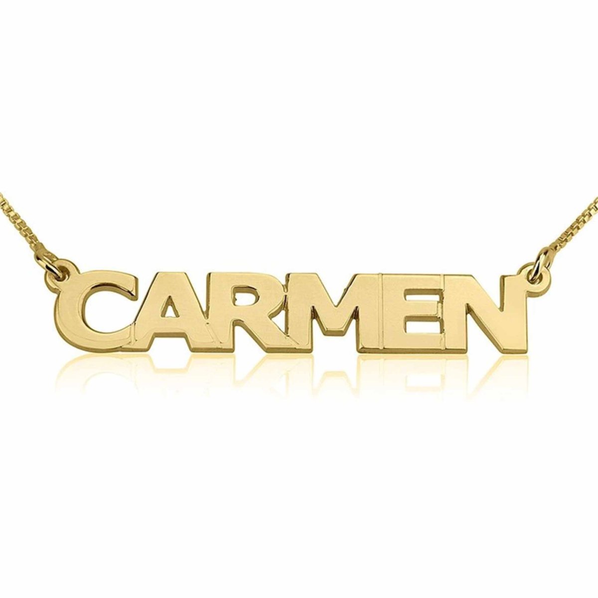 Capital Letter Custom Name Necklace - Willow & Luna