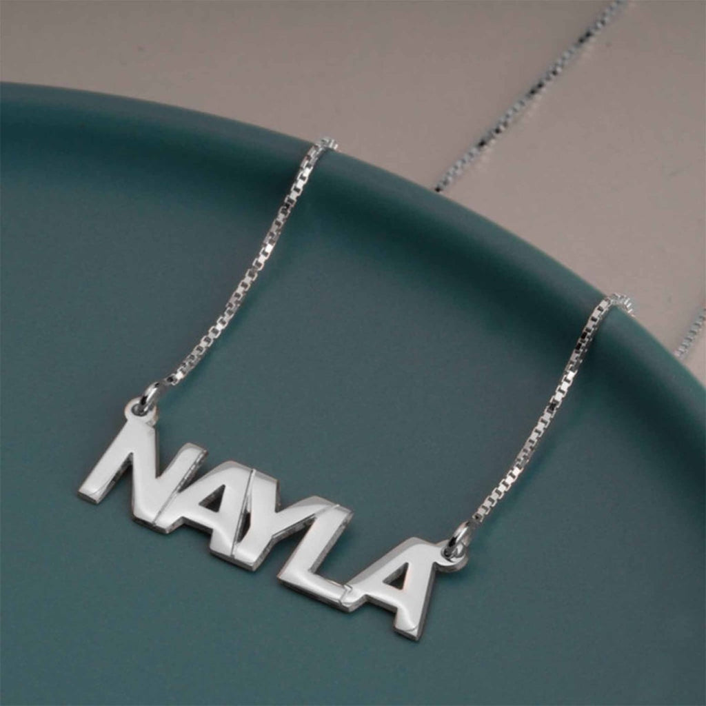 Capital Letter Custom Name Necklace - Willow & Luna