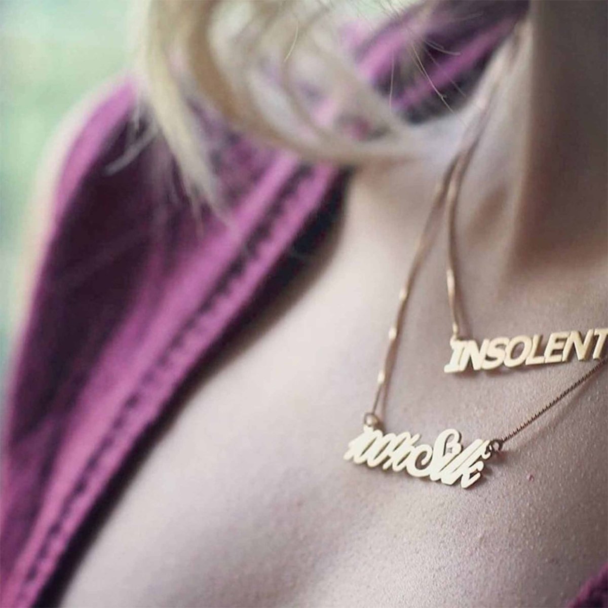 Capital Letter Custom Name Necklace - Willow & Luna