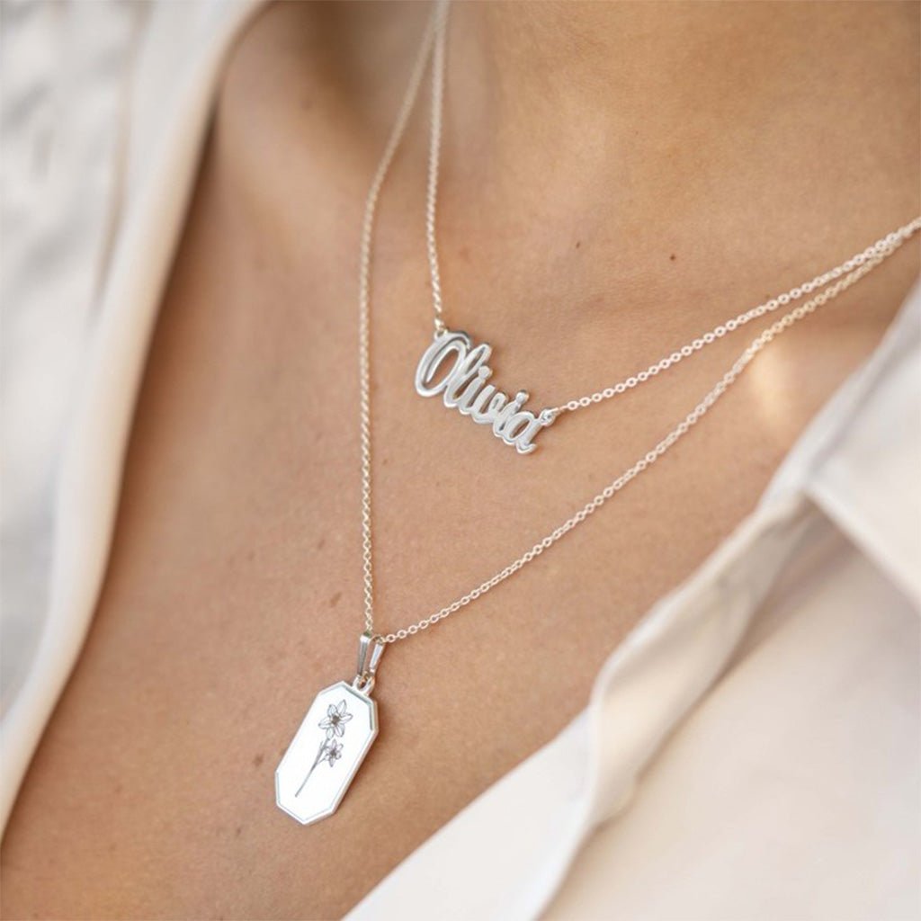 Cursive Custom Name Necklace - Willow & Luna