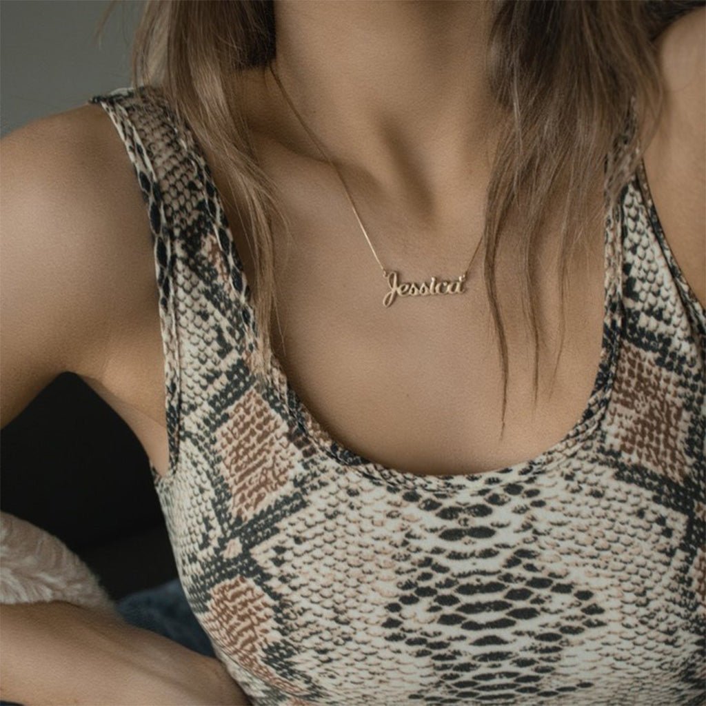 Cursive Custom Name Necklace - Willow & Luna