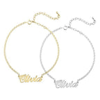 Custom Personalized Name Anklet - Willow & Luna