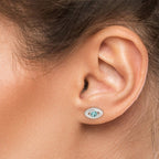 Evil Eye Birthstone Stud Earrings - Willow & Luna