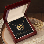 Interlocking Hearts Necklace - Willow & Luna - Willow & Luna