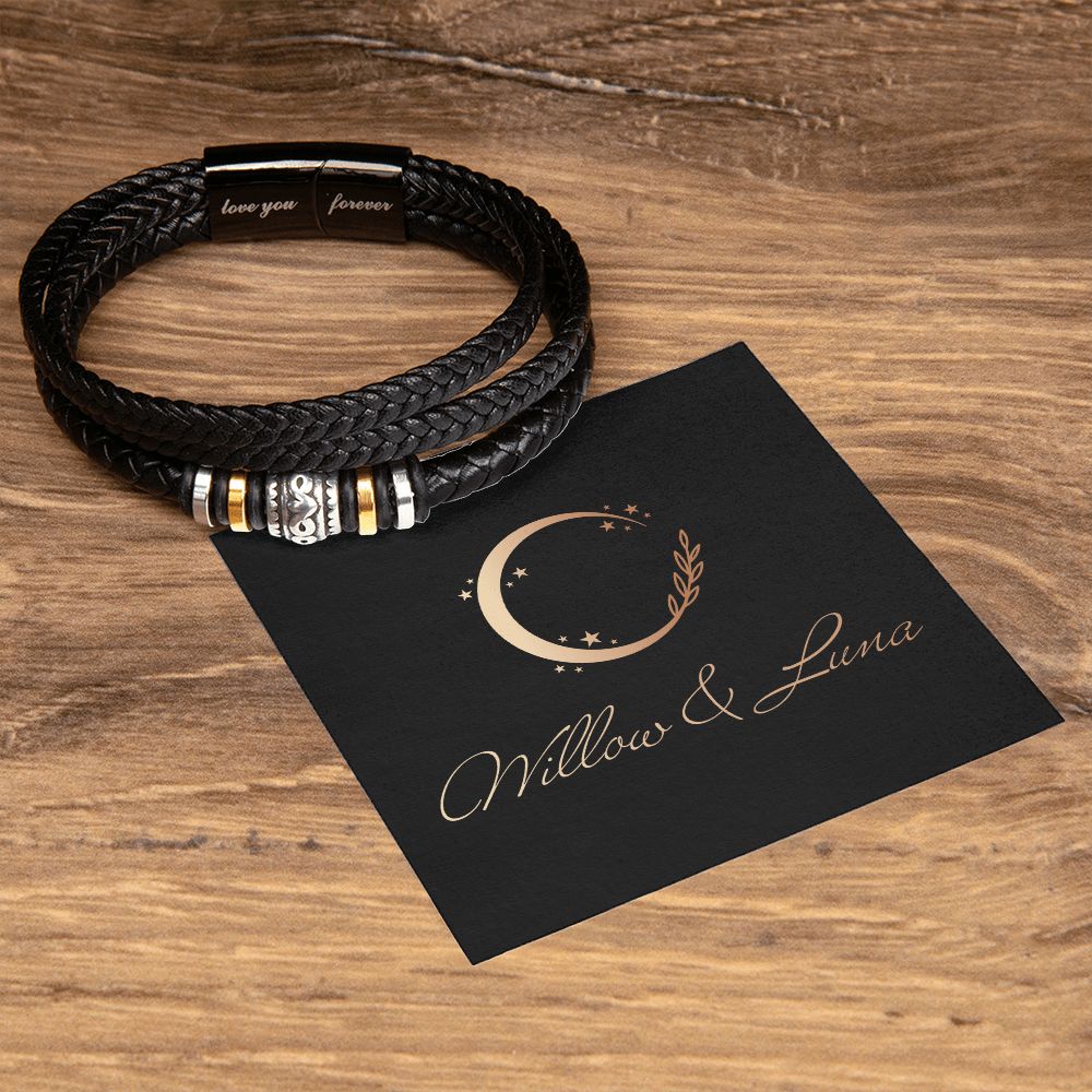 Men's Love You Forever Bracelet - Willow & Luna - Willow & Luna