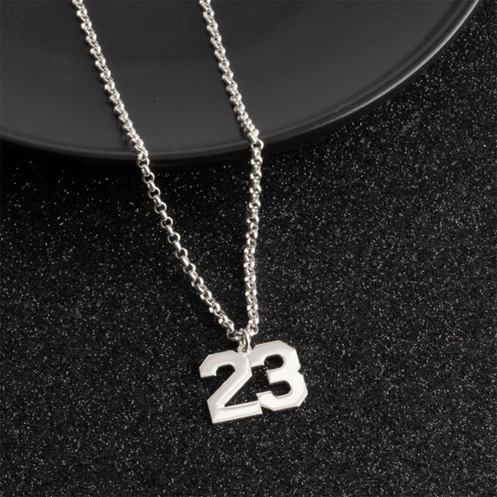 Men's Number Necklace - Willow & Luna