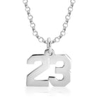 Men's Number Necklace - Willow & Luna