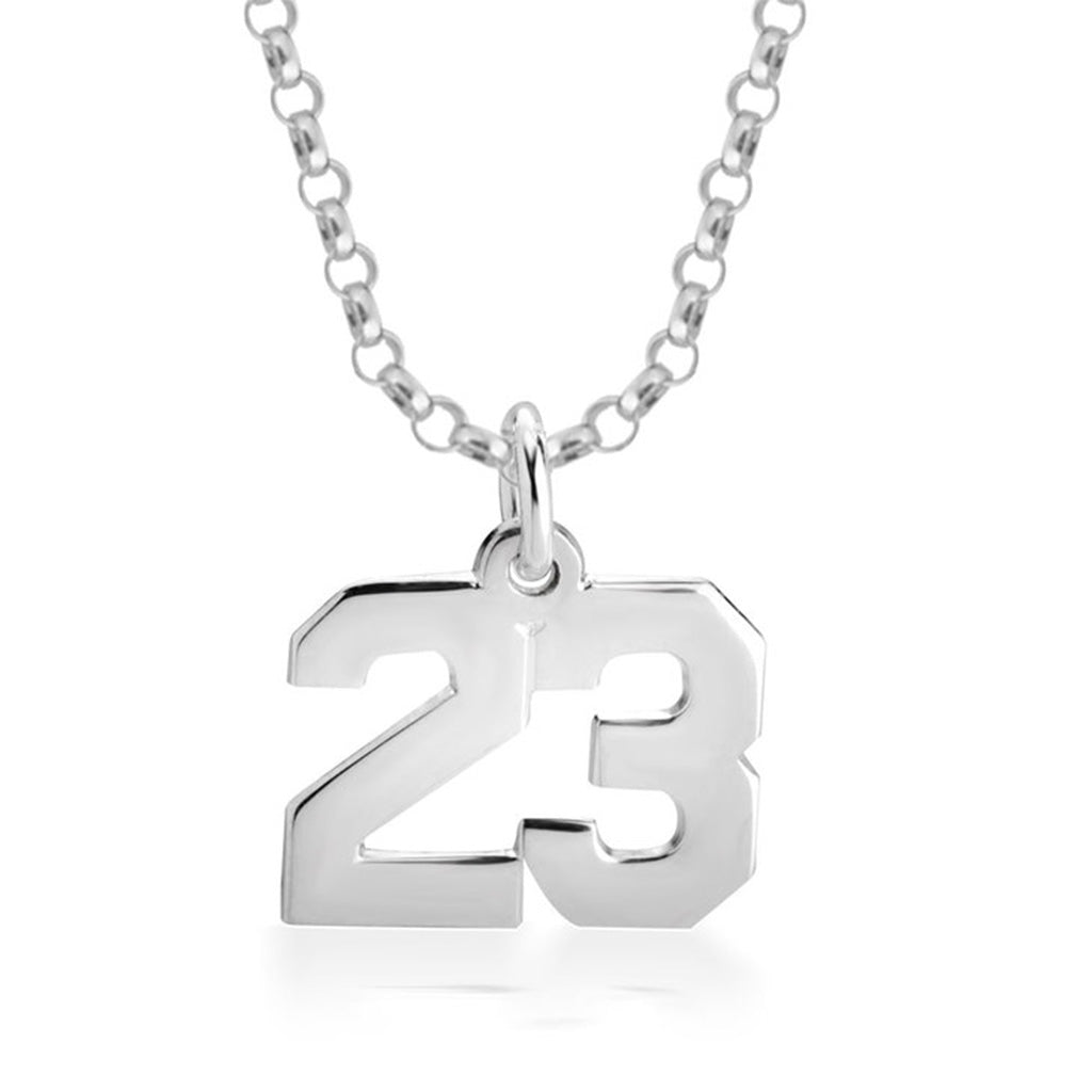 Men's Number Necklace - Willow & Luna
